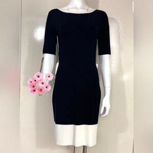 Ralph Lauren Black and White Midi Dress